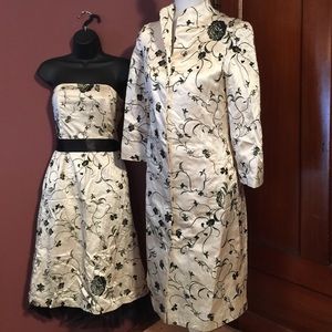 Tibi NWT sz2 strapless dress w/Tibi szXS jacket